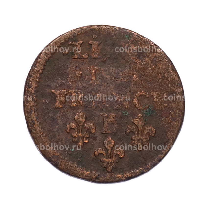 Монета 1 лиард 1655-1658 года B Франция (вид 2)