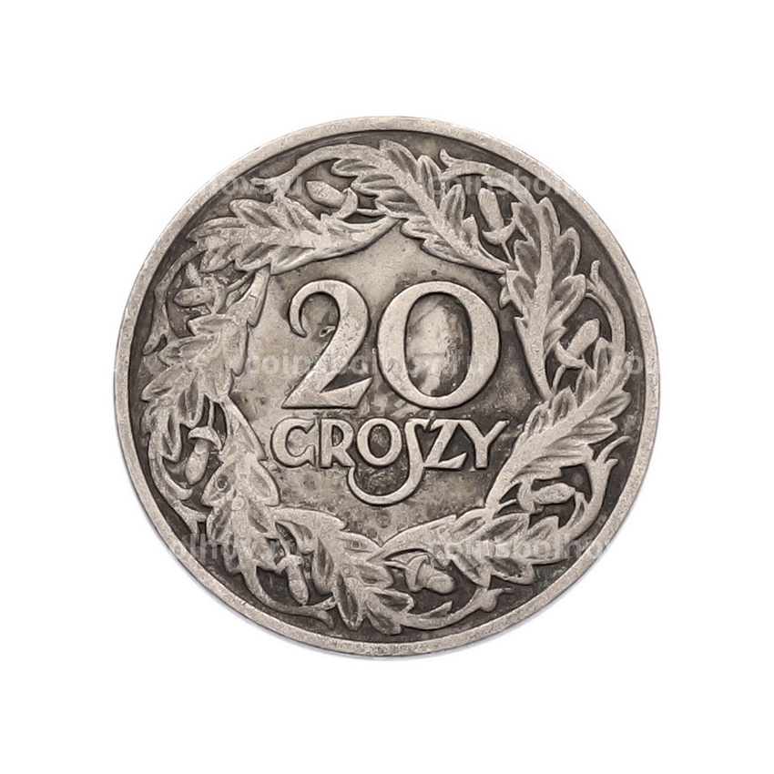 Монета 20 грошей 1923 года Польша (вид 2)