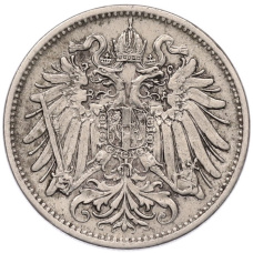 Монета 20 геллеров 1911 года Австрия (реверс)