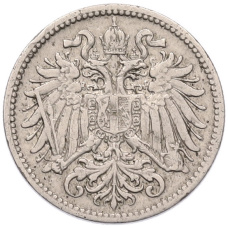 Монета 10 геллеров 1895 года Австрия (реверс)