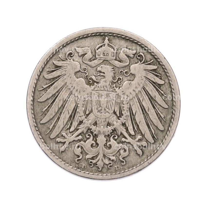 Монета 10 пфеннигов 1892 года D Германия (вид 2)