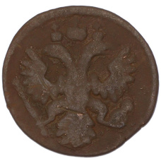 Монета Полушка 1736 года (реверс)