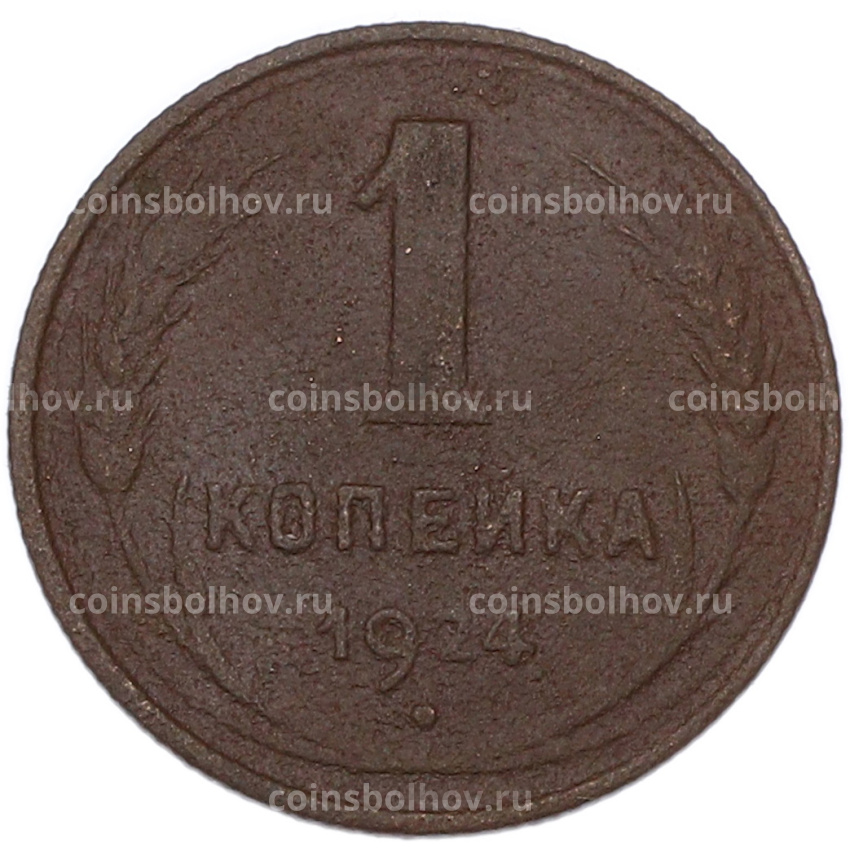 Монета 1 копейка 1924 года
