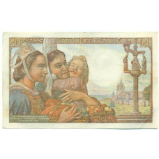 Банкнота 20 франков 1942 года Франция (вид 2)