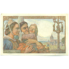 Банкнота 20 франков 1942 года Франция (вид 2)