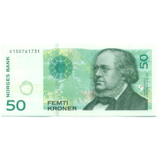 Банкнота 50 крон 2011 года Норвегия