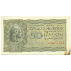 Банкнота 50 сентаво 1947 года Аргентина