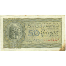 Банкнота 50 сентаво 1947 года Аргентина