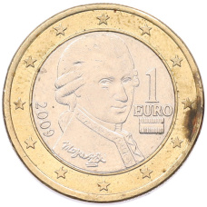 Монета 1 евро 2009 года Австрия (аверс)