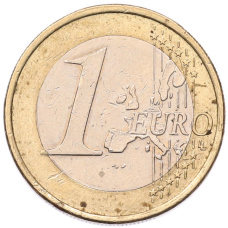 Монета 1 евро 2002 года G Германия (реверс)