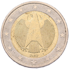 Монета 2 евро 2002 года F Германия (аверс)
