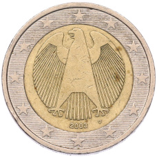 Монета 2 евро 2003 года D Германия (аверс)