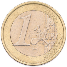Монета 1 евро 2002 года Ирландия (реверс)