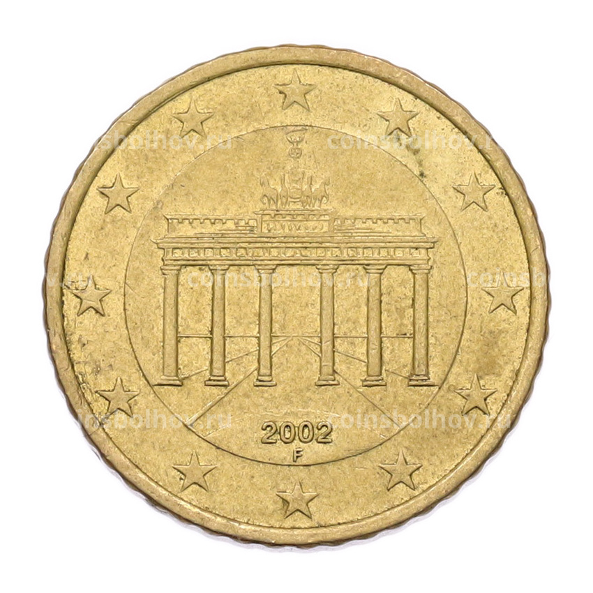 Монета 50 евроцентов 2002 года F Германия