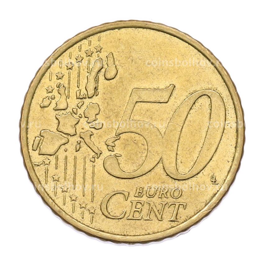 Монета 50 евроцентов 2002 года F Германия (вид 2)