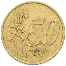 Монета 50 евроцентов 1999 года Франция (реверс)