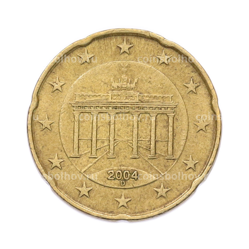 Монета 20 евроцентов 2004 года D Германия