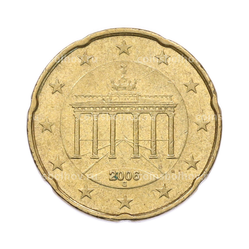 Монета 20 евроцентов 2006 года G Германия