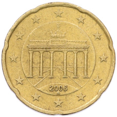 Монета 20 евроцентов 2006 года A Германия (аверс)