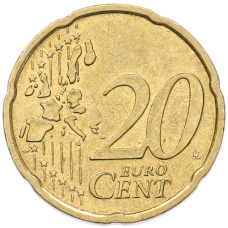 Монета 20 евроцентов 2002 года G Германия (реверс)