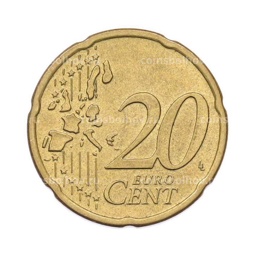 Монета 20 евроцентов 2002 года A Германия (вид 2)