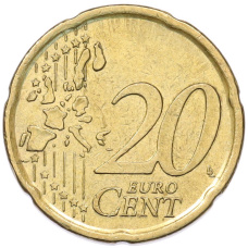Монета 20 евроцентов 2006 года Испания (реверс)