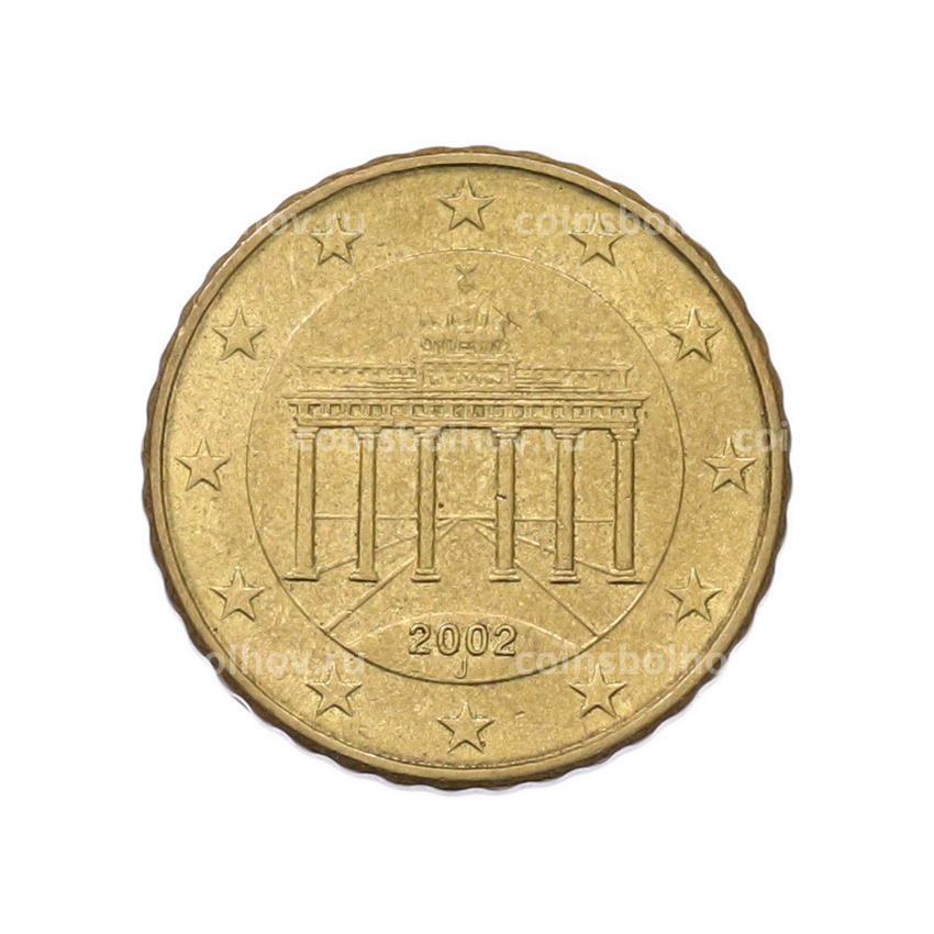 Монета 20 евроцентов 2002 года J Германия