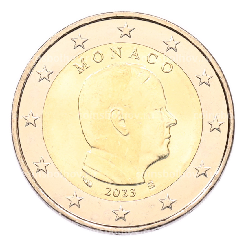 Монета 2 евро 2023 года Монако