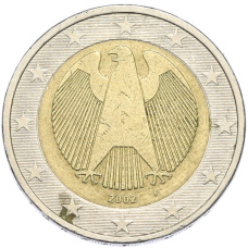 Монета 2 евро 2002 года F Германия (аверс)