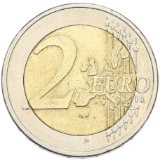 Монета 2 евро 2002 года J Германия (реверс)