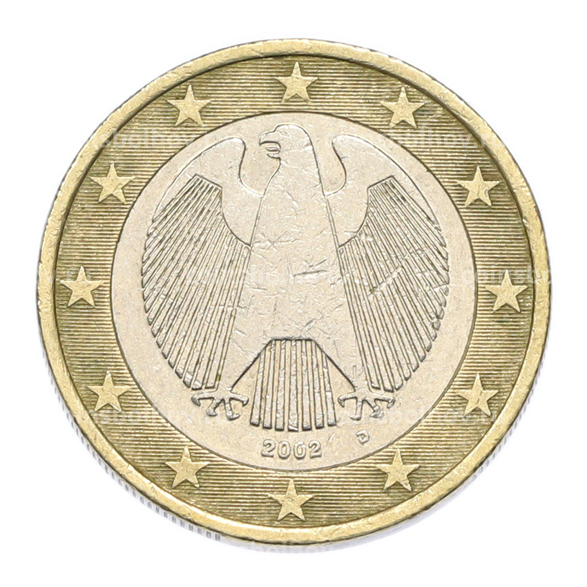 Монета 1 евро 2002 года D Германия
