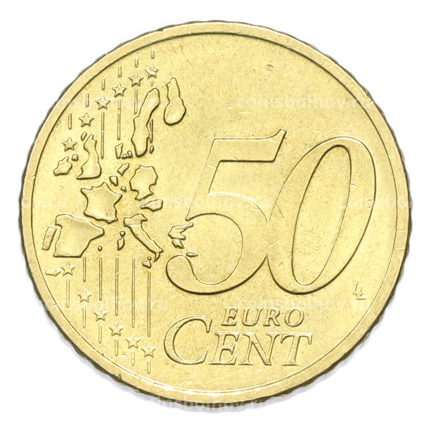 Монета 50 евроцентов 2002 года A Германия (вид 2)