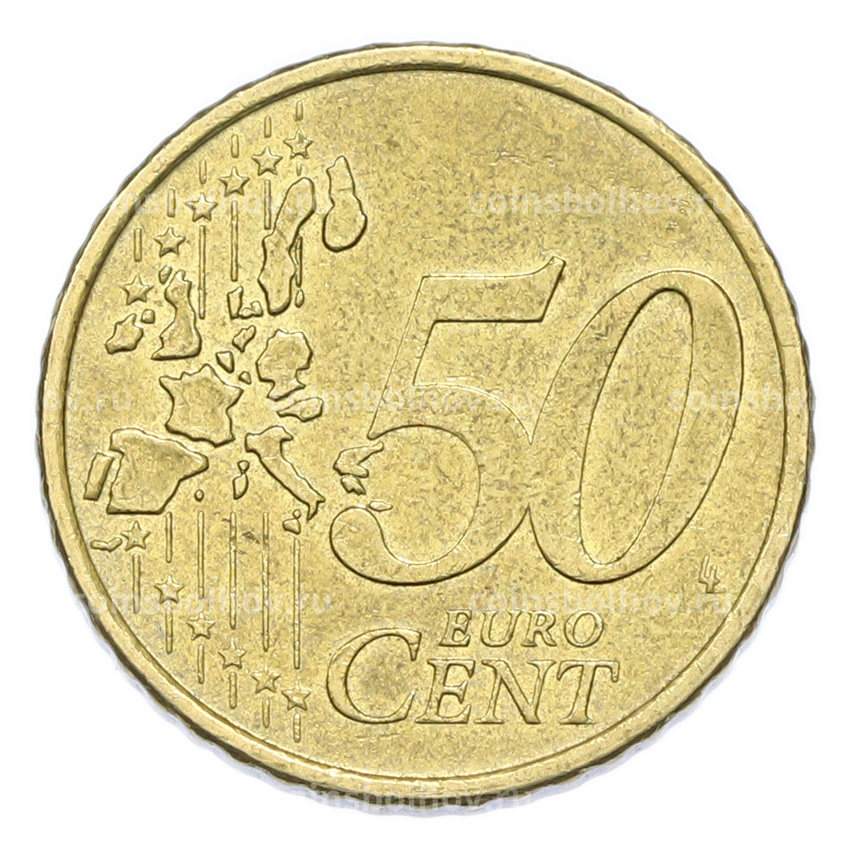 Монета 50 евроцентов 2002 года D Германия (вид 2)