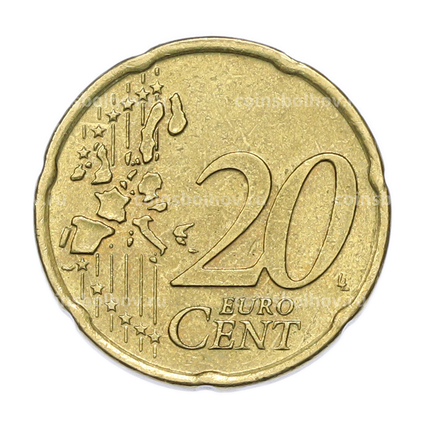 Монета 20 евроцентов 2001 года Нидерланды (вид 2)