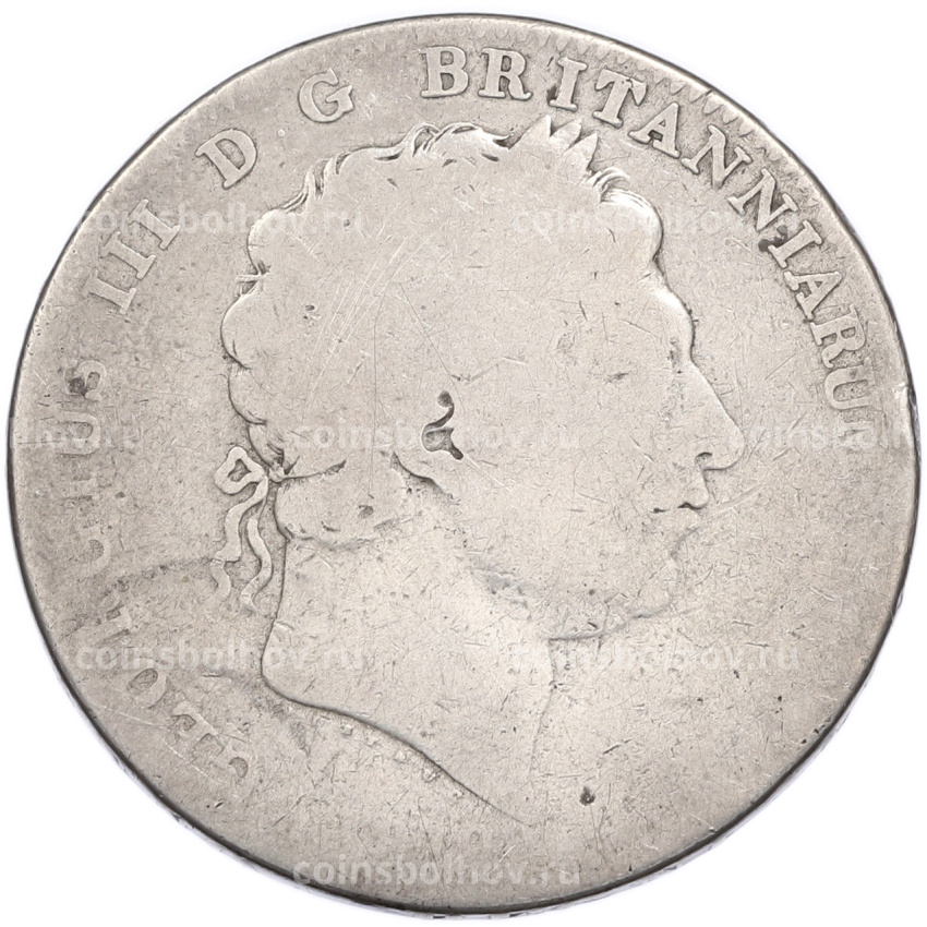 Монета 1 крона 1818-1819 года Великобритания