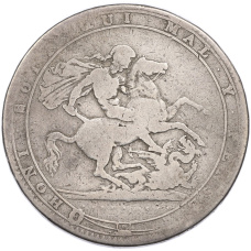 Монета 1 крона 1818-1819 года Великобритания (реверс)