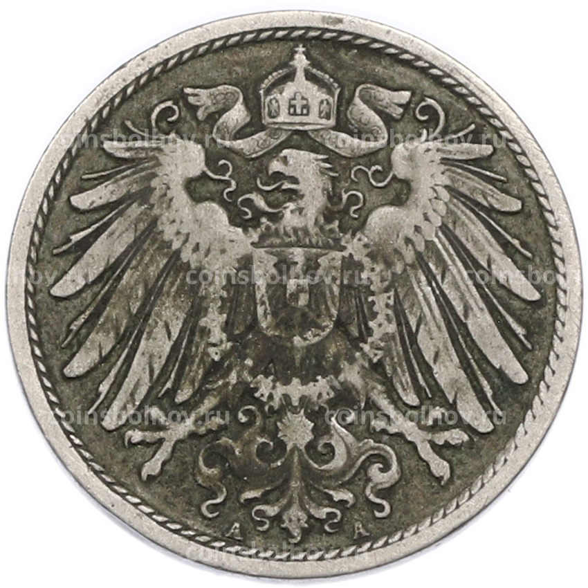 Монета 10 пфеннигов 1900 года A Германия (вид 2)