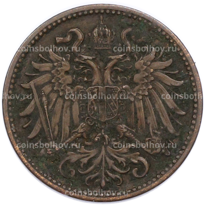 Монета 2 геллера 1914 года Австрия (вид 2)