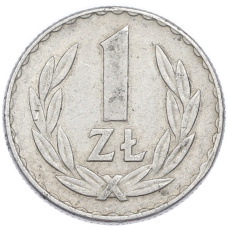 Монета 1 злотый 1949 года Польша (аверс)