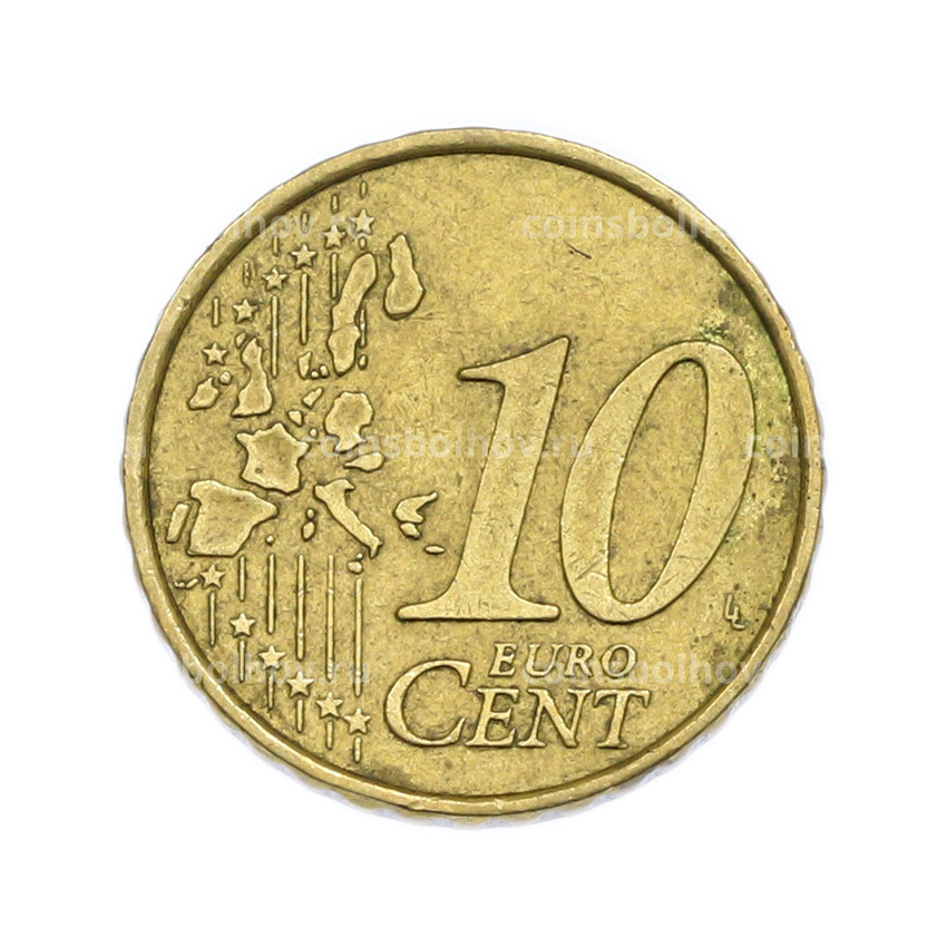 Монета 10 евроцентов 2002 года Греция (вид 2)