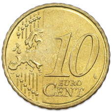 Монета 10 евроцентов 2009 года Греция (реверс)