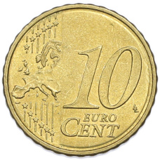 Монета 10 евроцентов 2008 года Кипр (реверс)