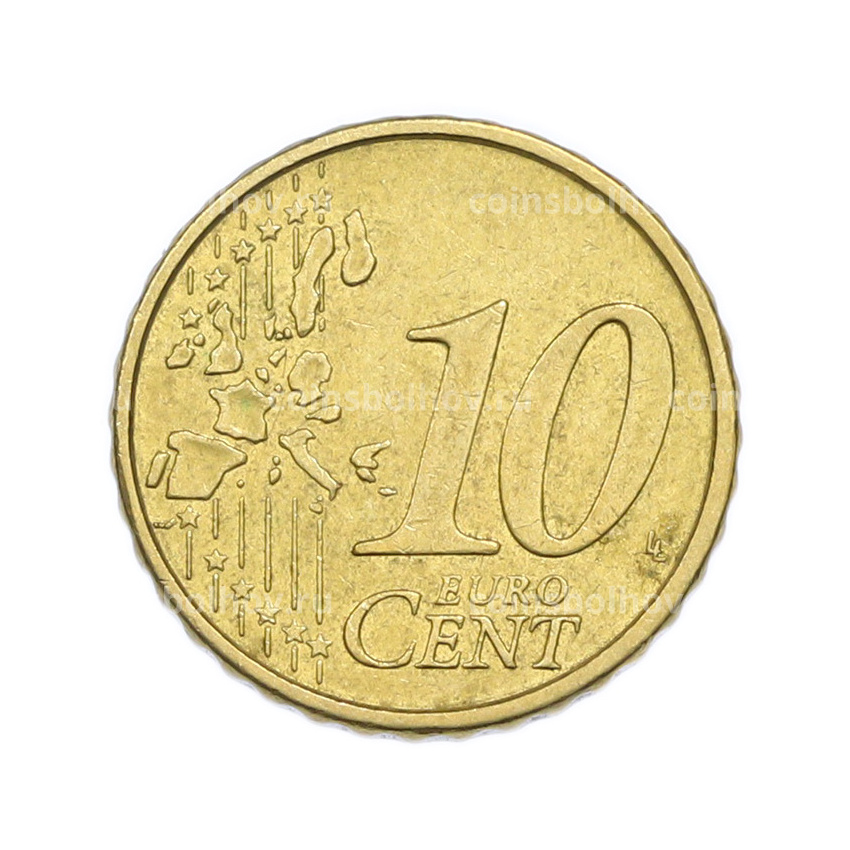 Монета 10 евроцентов 2002 года Италия (вид 2)