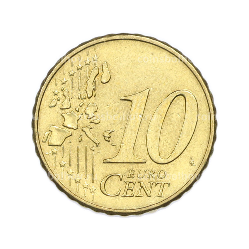 Монета 10 евроцентов 2002 года J Германия (вид 2)