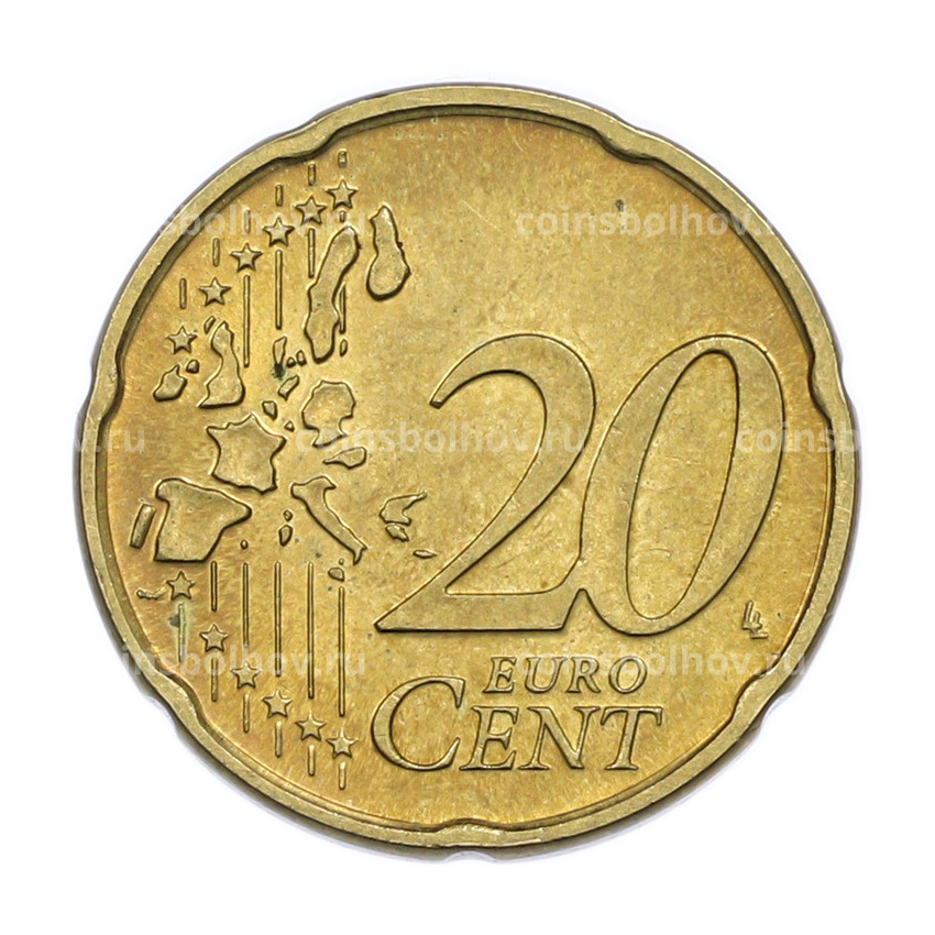 Монета 20 евроцентов 2002 года Люксембург (вид 2)