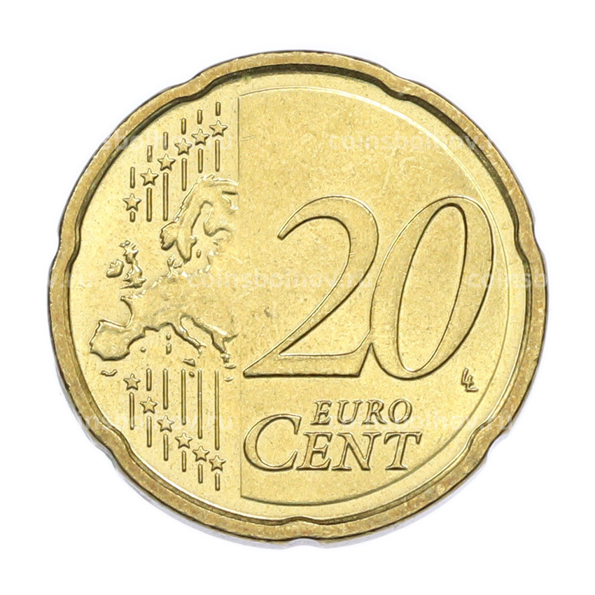 Монета 20 евроцентов 2014 года Латвия (вид 2)