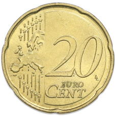 Монета 20 евроцентов 2008 года Мальта (реверс)