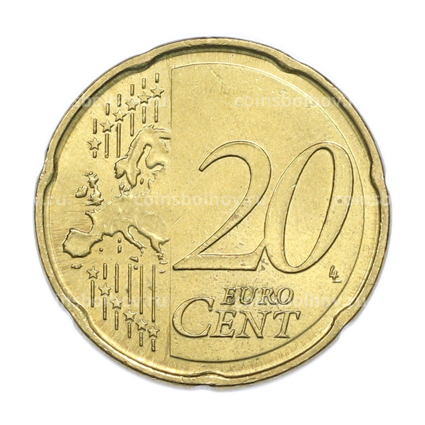 Монета 20 евроцентов 2008 года Мальта (вид 2)