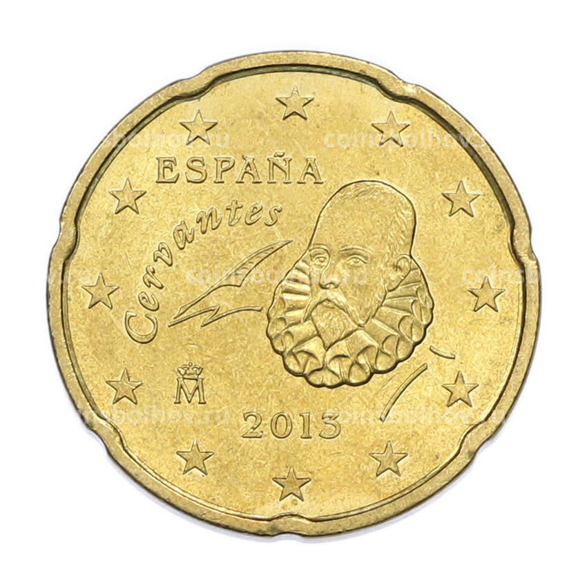 Монета 20 евроцентов 2013 года Испания