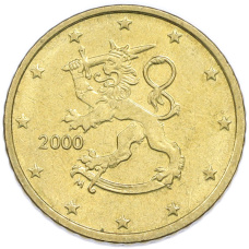 Монета 50 евроцентов 2000 года Финляндия (аверс)